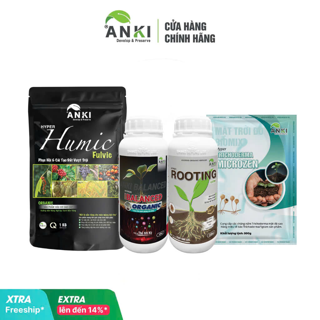 Bộ 4 cái tạo đất kích rễ, phòng bệnh