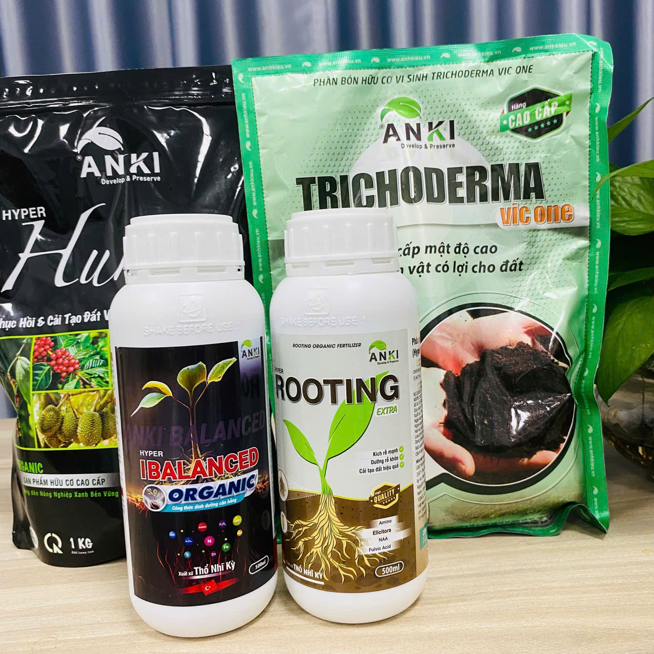 Bộ 4 cái tạo đất kích rễ, phòng bệnh