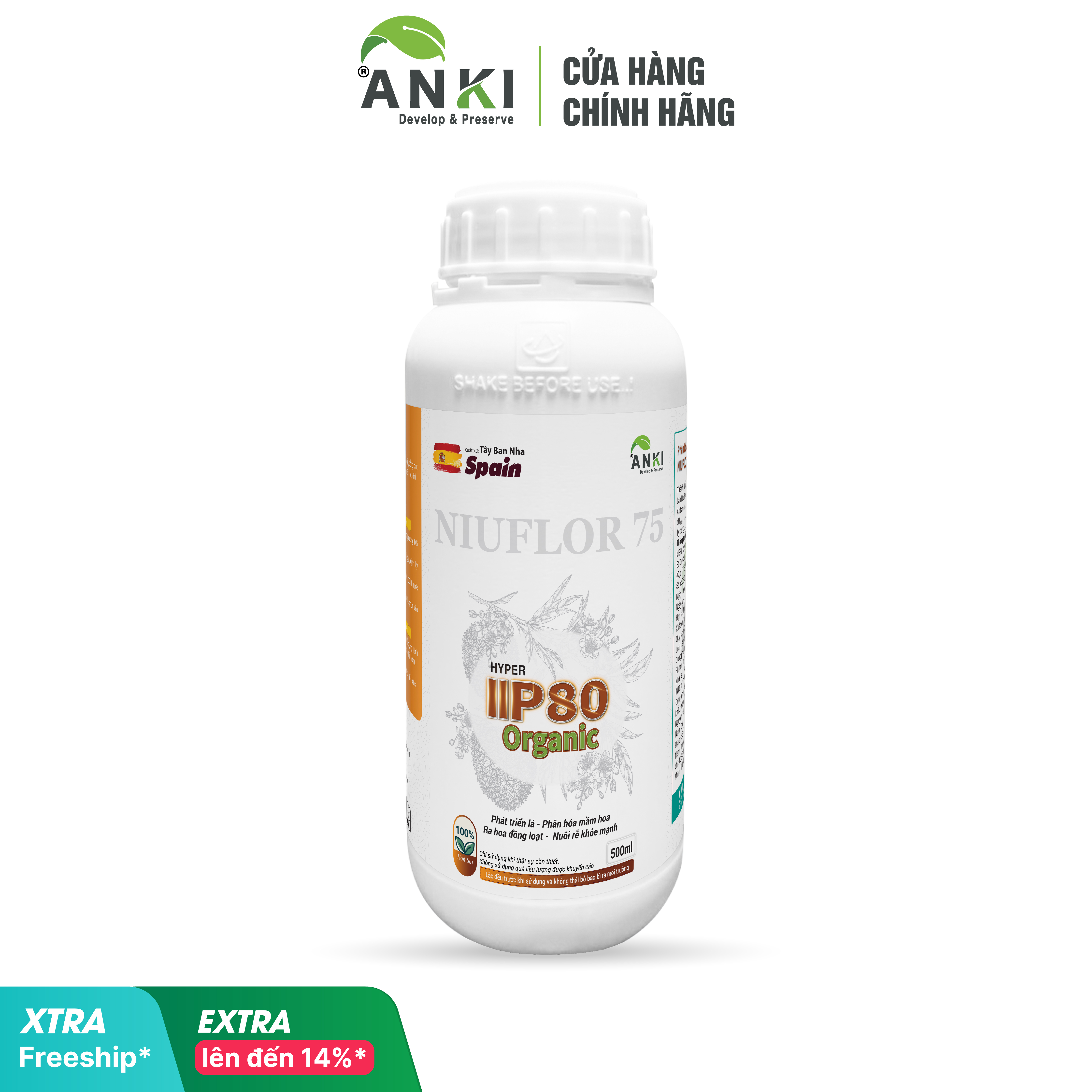 HYPER IIP80 ORGANIC 500ML